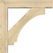 Ekena Millwork Imperial Block Rough Sawn Bracket w/ Offset Brace, Douglas Fir, 6"W x 28"D x 28"H BKT0604X28X28IMP05RDF - alternate 2